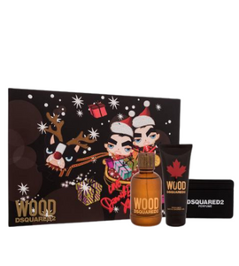 Dsquared2 Wood M EDT 100 ml +Shower Gel 100 ml+ Card Holder