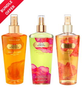 Victoria's Secret 3 Pcs Bundle Offer (Orange Collection)