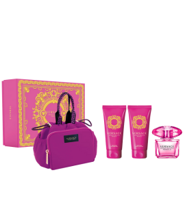 Versace Bright Crystal Absolu EDP 90ml + Body Lotion 100ml + Shower Gel 100ml + Handbag Gift Set for Women