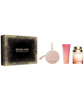 MICHAEL KORS WONDERLUST EDP 100 ML + MICHAEL KORS 1 TUBE BODY LOTION 100 ML + MICHAEL KORS ROUND PURSE