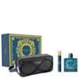 Versace Eros Eau de Parfum M 100 ML +Versace Eau de Parfum Miniature 10 ml +Versace cosmetic bag, gift set for men