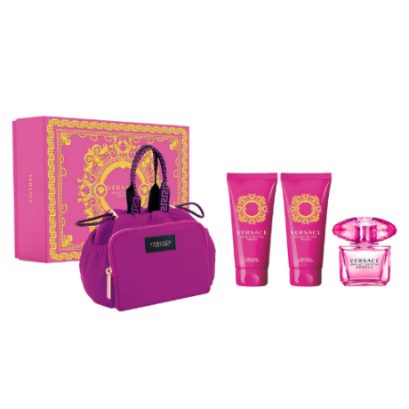 (500 x 500 px) VERSACE BRIGHT CRYSTAL ABSOLU EDP NAT.SPRAY 90ML + 1 TUBE PERFUMED BATH & SHOWER GEL 100 ML + 1 TUBE PERFUMED BODY LOTION 100 ML + VERSACE GWP BAG