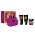 Versace Crystal Noir EDT L 90ml +Versace  Body Lotion 100ml +Versace Shower Gel 100ml +Versace  Bag  Gift Set For Women