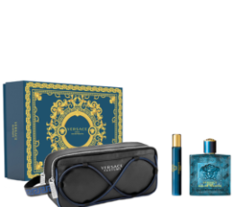 Versace Trousse  Eau De Toilette M 100ML+Versace Trousse  Eau De Toilette  EDT 10ml+Versace Bag For Men Gift Set