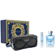 Versace Pour Homme Eau De Toilette 100Ml+ Versace  Pour Homme Eau De Toilette 10 Ml Miniature+ Versace  Pouch. Gift Set For Men