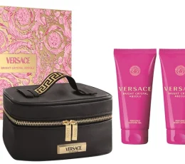 Versace Bright Crystal Absolu EDP 90ml + Body Lotion 100ml + Shower Gel 100ml + Handbag Gift Set For Women