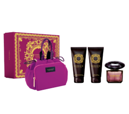 Versace Crystal Noir L EDT 90 Ml +Shower Gel 100 Ml +Body Lotion 100 Ml +Pouch Set