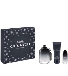 Coach New York M EDT 100 Ml +Shower Gel 100 Ml +Miniature 15 Ml