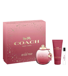 Coach New York Wild Rose L EDP 90 Ml+ Body Lotion 100 Ml+ Miniature 7.5 Ml Set