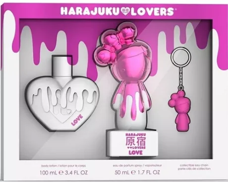 Harajuku Lovers Pop Electric Love 50ml EDP 3 Piece Gift Set