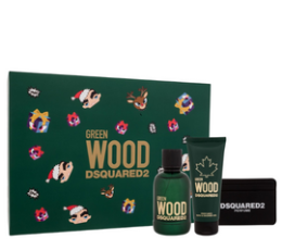 Dsquared2 Green Wood M EDT 100 Ml +Shower Gel 100 Ml +Card Holder