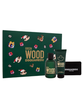 Dsquared2 Green Wood M EDT 100 Ml +Shower Gel 100 Ml +Card Holder