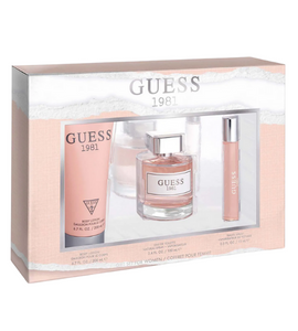 Guess 1981 3Pcs 100ml EDT + Body Lotion 200ml +15ml Mini Women Giftset