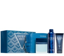 Guess Seductive Blue M EDT 100 Ml +Shower Gel 100 Ml +Deodorant 226 Ml +Pouch Set