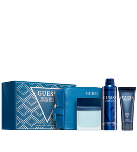 Guess Seductive Blue M EDT 100 Ml +Shower Gel 100 Ml +Deodorant 226 Ml +Pouch Set