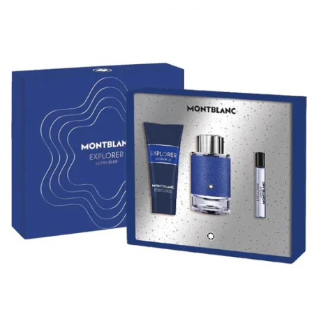 MONT BLANC EXPLORER ULTRA BLUE GIFT SET