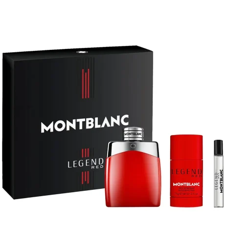 MONT BLANC LEGEND RED M EDP 100ML +MINI 7.5 ML+ DEO STICK 75GM SET