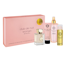 Armaf Club De Nuit Women Gidtset (edp 105 Ml + Body Lotion 100 Ml + Body Spray 50 Ml + Body Mist 250 Ml)