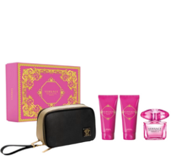 Versace Bright Crystal Absolu L EDP 90 Ml +Body Lotion 100 Ml +Shower Gel 100 Ml +Pouch Set