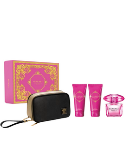 Versace Bright Crystal Absolu L EDP 90 Ml +Body Lotion 100 Ml +Shower Gel 100 Ml +Pouch Set