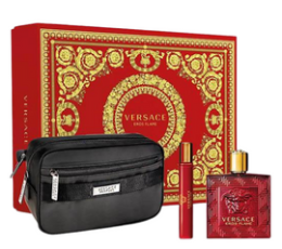 Versace Eros Flame M EDP 100 Ml +10 Ml Miniature +Pouch Set