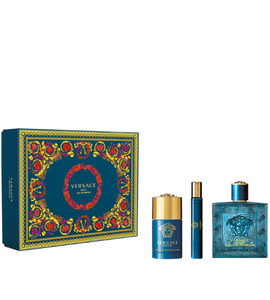 Versace Eros M EDP 100 Ml +Deodorant 75 Ml +Miniature 10 Ml Set
