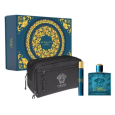 Versace Eros M EDP 100 Ml +Miniature 10 Ml +Pouch Set