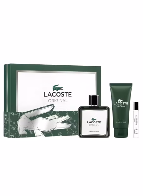 LACOSTE ORIGINAL M EDP 100ML + EDP 7.5 ML MINI + S/G 100ML SET