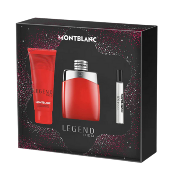 Mont Blanc Legend Red For Men Gift Set, EDP 100ml + 7.5ml + Shower Gel 100ml