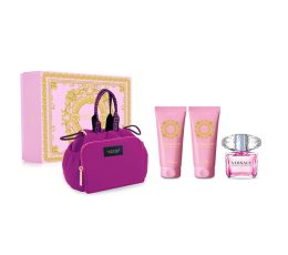 Versace Bright Crystal L EDT 90 Ml +Body Lotion 100 Ml +Shower Gel 100 Ml +Bag Set