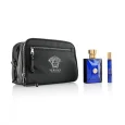Versace Dylan Blue Gift Set Eau de Toilette Spray 100 ml + EDT 10 ml + Black Bag