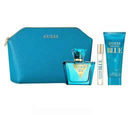 Guess Seductive Blue For Women Set Edt 75ml + Edt 15ml + Body Lotion 100ml + Pouch