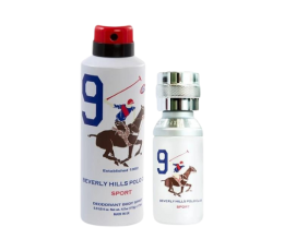 Beverly Hills Polo Club Sport No.9 Gift Set for Men EAU DE TOILETTE 50ml + Sport Deodorant 175ml