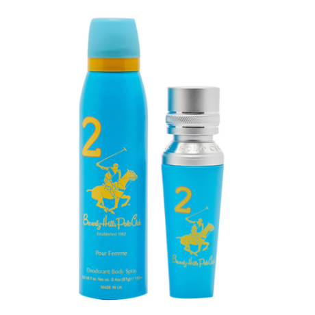 Beverly Hills Polo Club No.2 Gift Set for Women EAU DE PARFUM 50ml + Deodorant 150ml