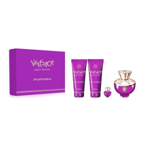 VERSACE DYLAN PURPLE L EDP 100 ML+B/L 100ML+S/G 100ML + MINI 5ML SET