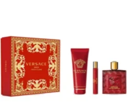 Versace Eros Flame M EDP 100 Ml +Shower Gel 150 Ml +Miniature 10 Ml Set